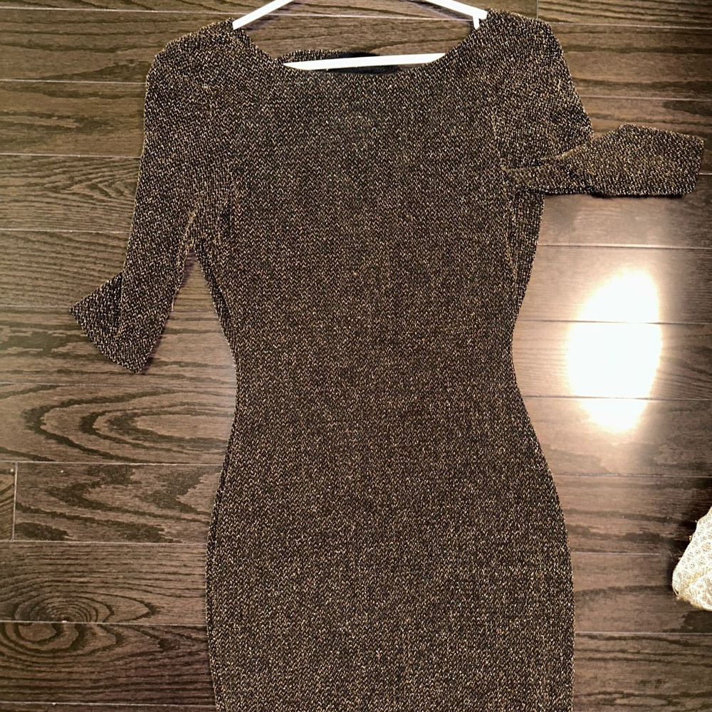 Golden Sparkle Dress, Worn Once
